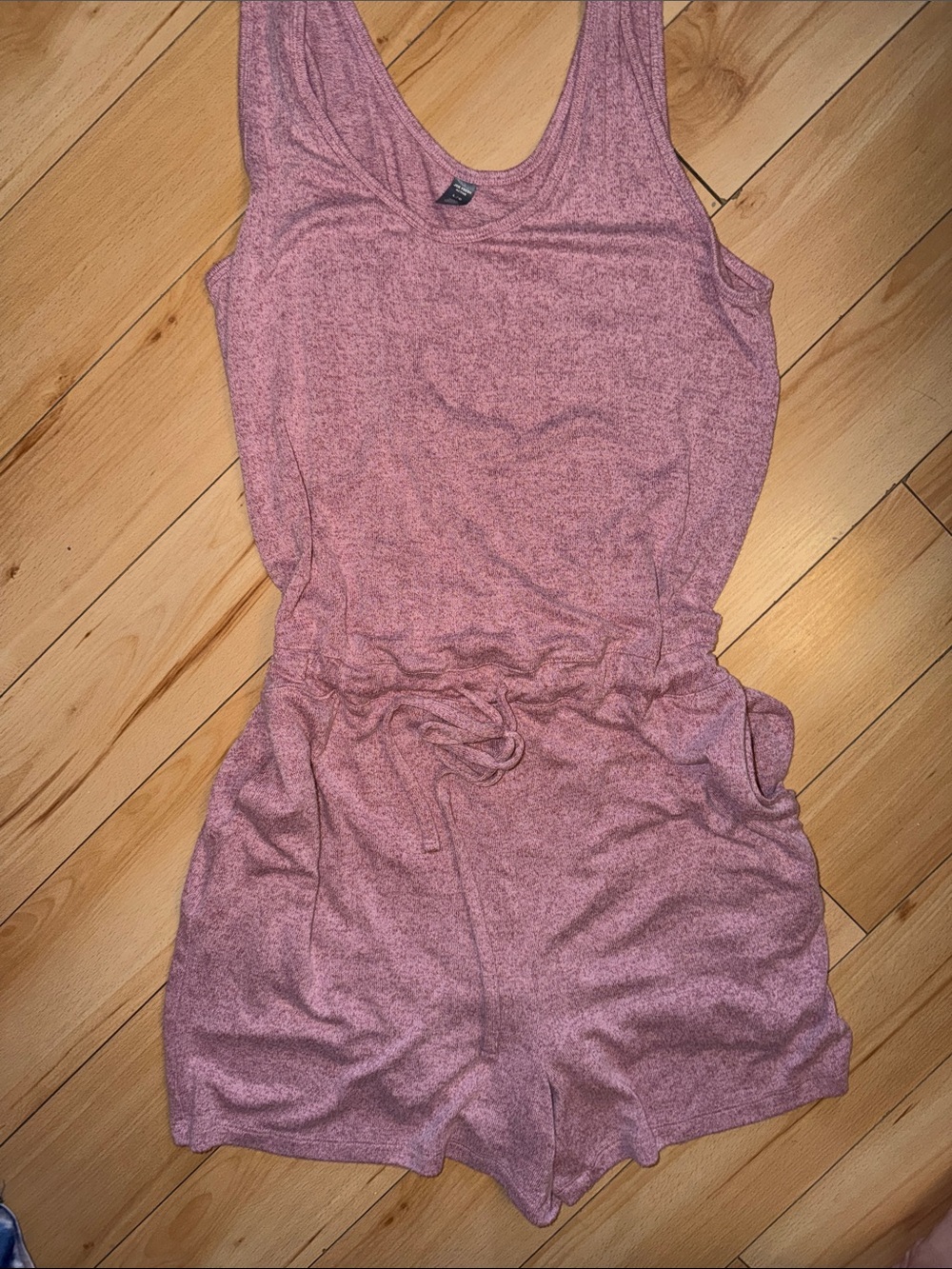 Active USA Pink Sleeveless One-Piece Romper